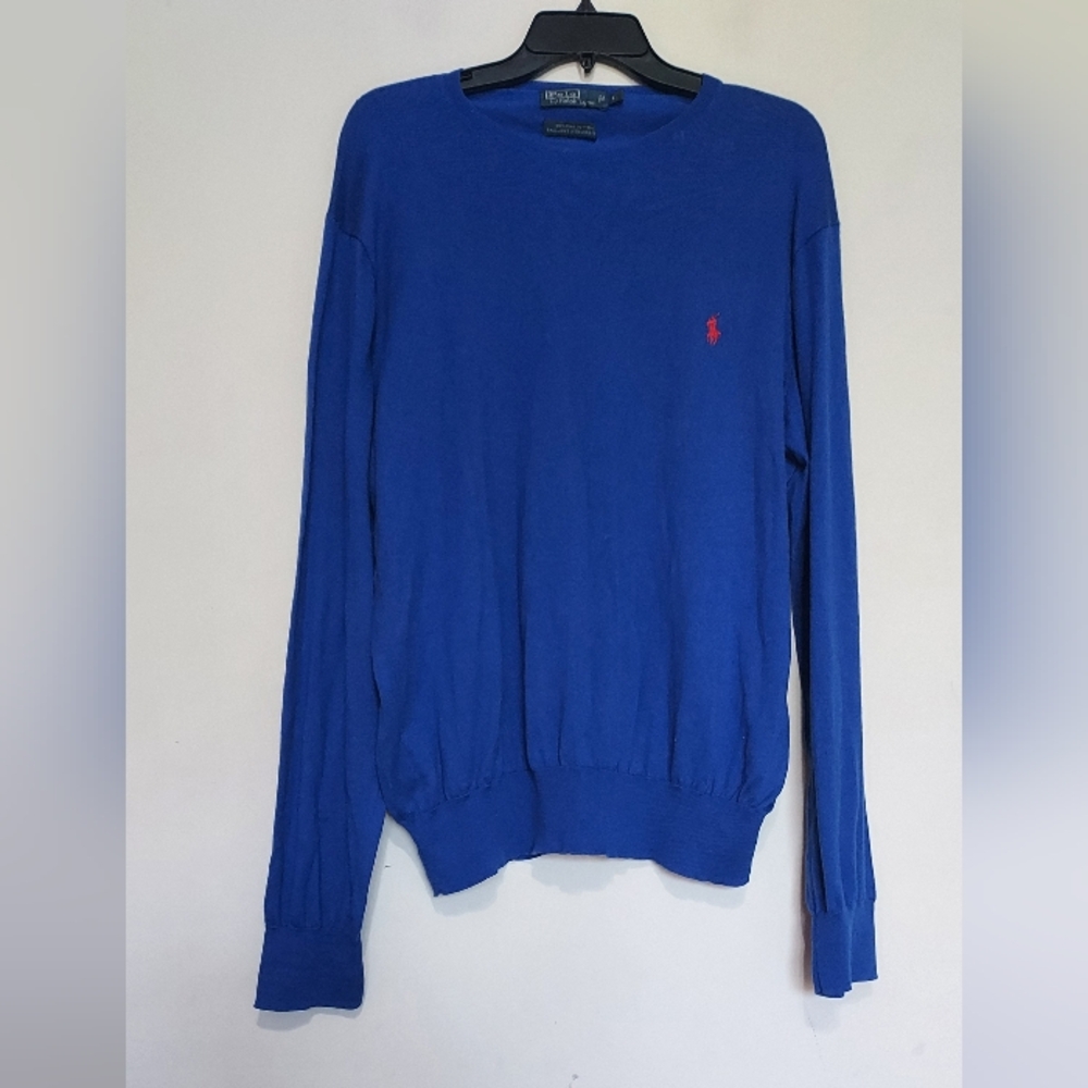 Ralph Lauren Royal Blue Crewneck Light Sweater Sz-L
